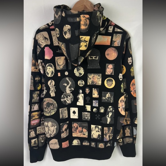 RARE Supreme Thrills All Over Print Hoodie Men’s S Black SS17 Playboi Carti - Picture 7 of 11